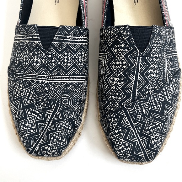 TOMS Alpargata Rope Espadrille Classic Flats Canvas Navy Blue Pink Boho … - Picture 5 of 11